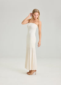 Emilie Dress Cream Kjoler