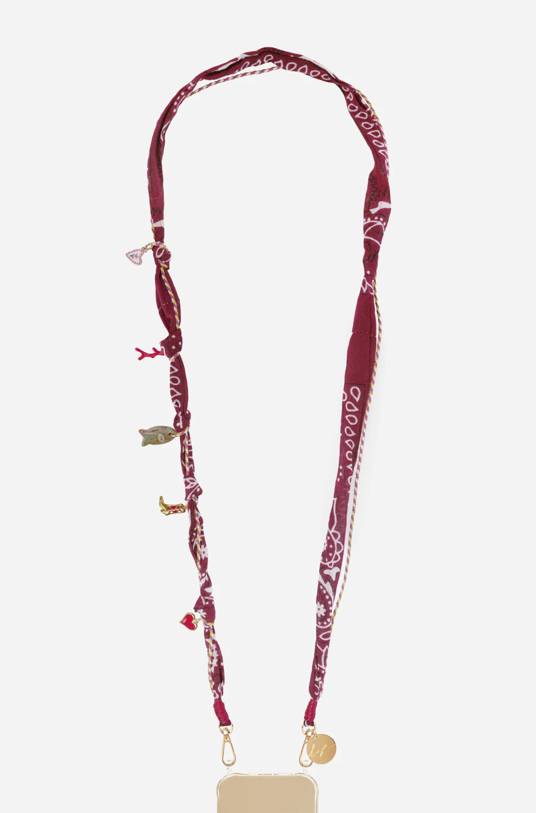 Accessories | Laia Bandana Bordeaux Charms