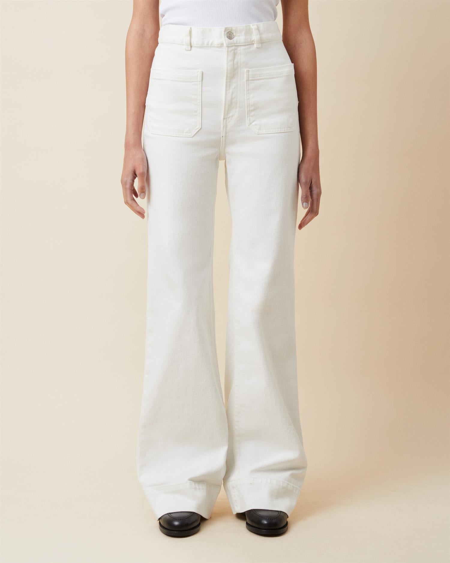 St Monica Jeans Natural White Bukser