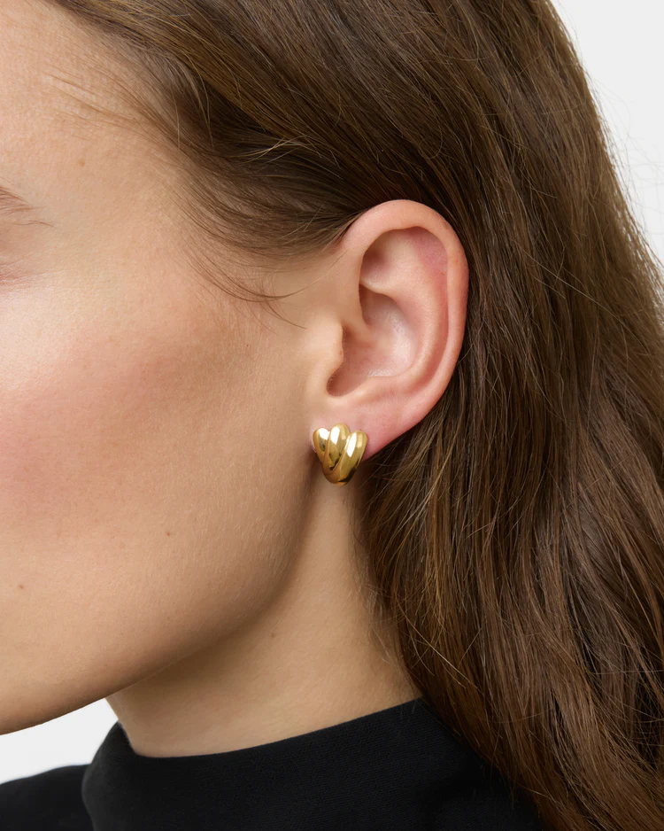The Magda Earrings Gold Øredobber