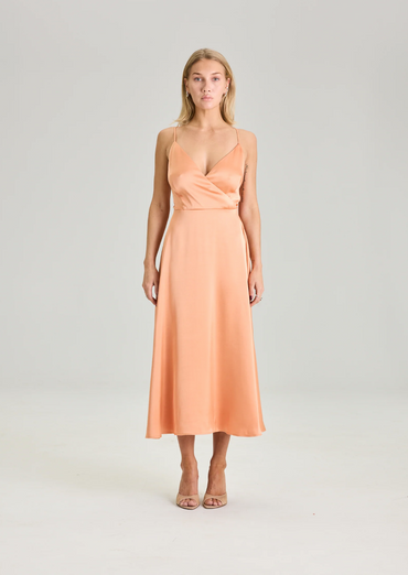 Bow Dress Burned Orange Kjoler