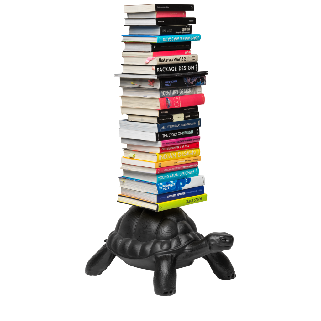 Turtle Carry Bookshelf Black Hyller