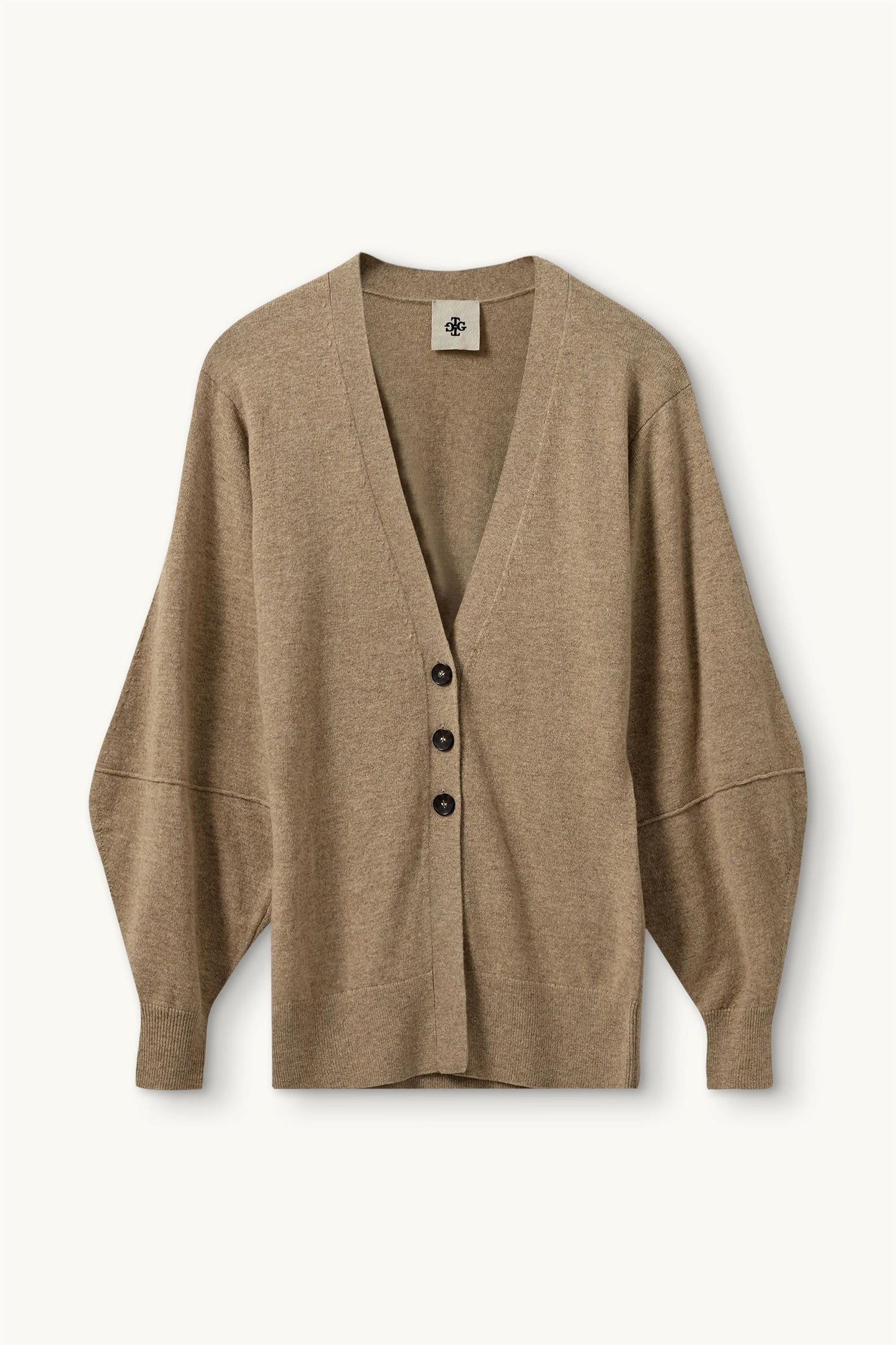 Como Sleeve Cardigan Camel Cardigans