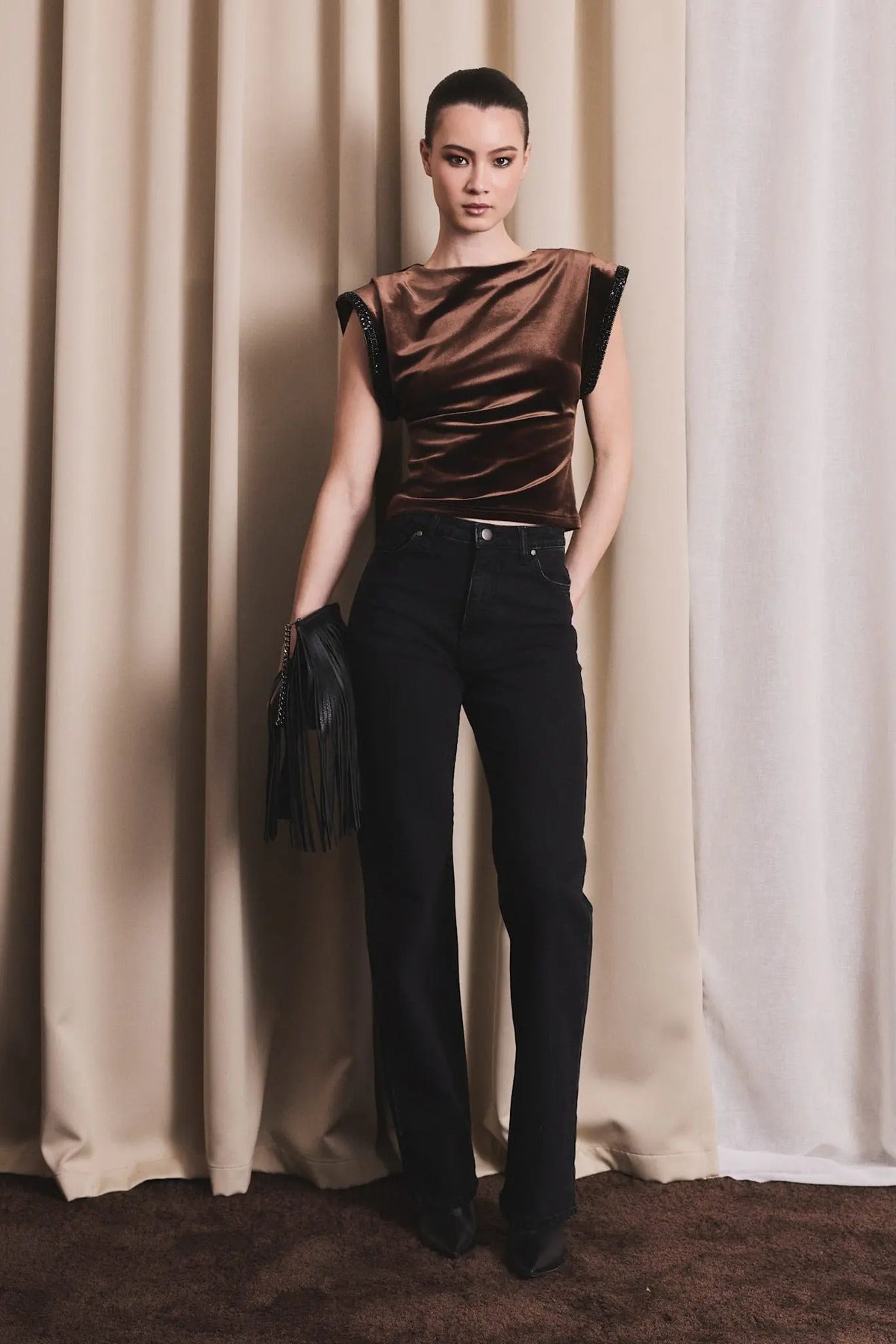 Sunset Velour Top