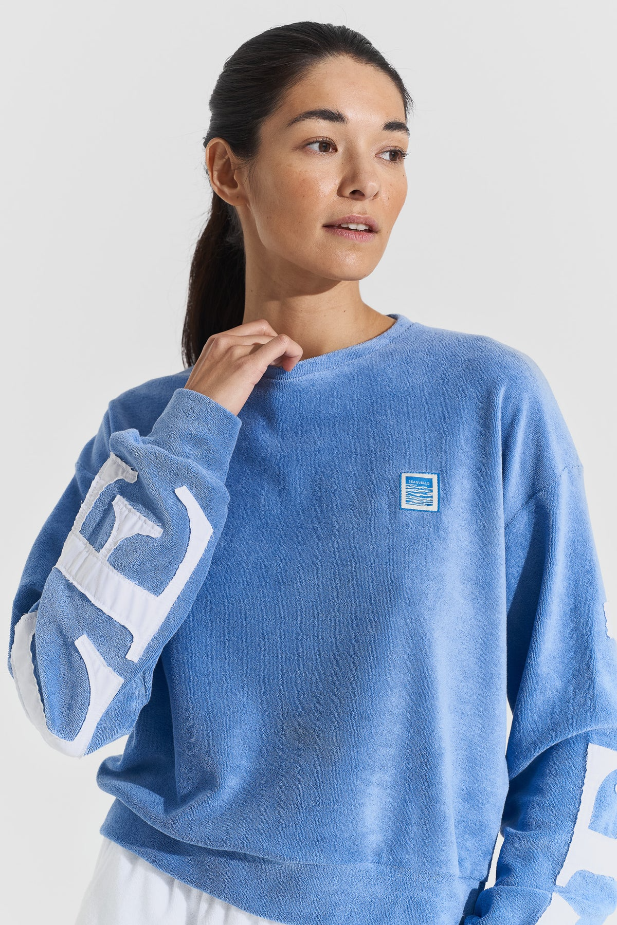 Gensere | Terry Logo Sweatshirt Sky Blue