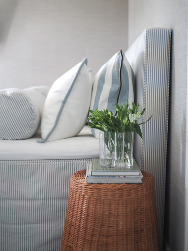 Lily Cushion Cover Dusty Blue Puter