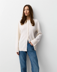 The Slim Cardigan Eco White