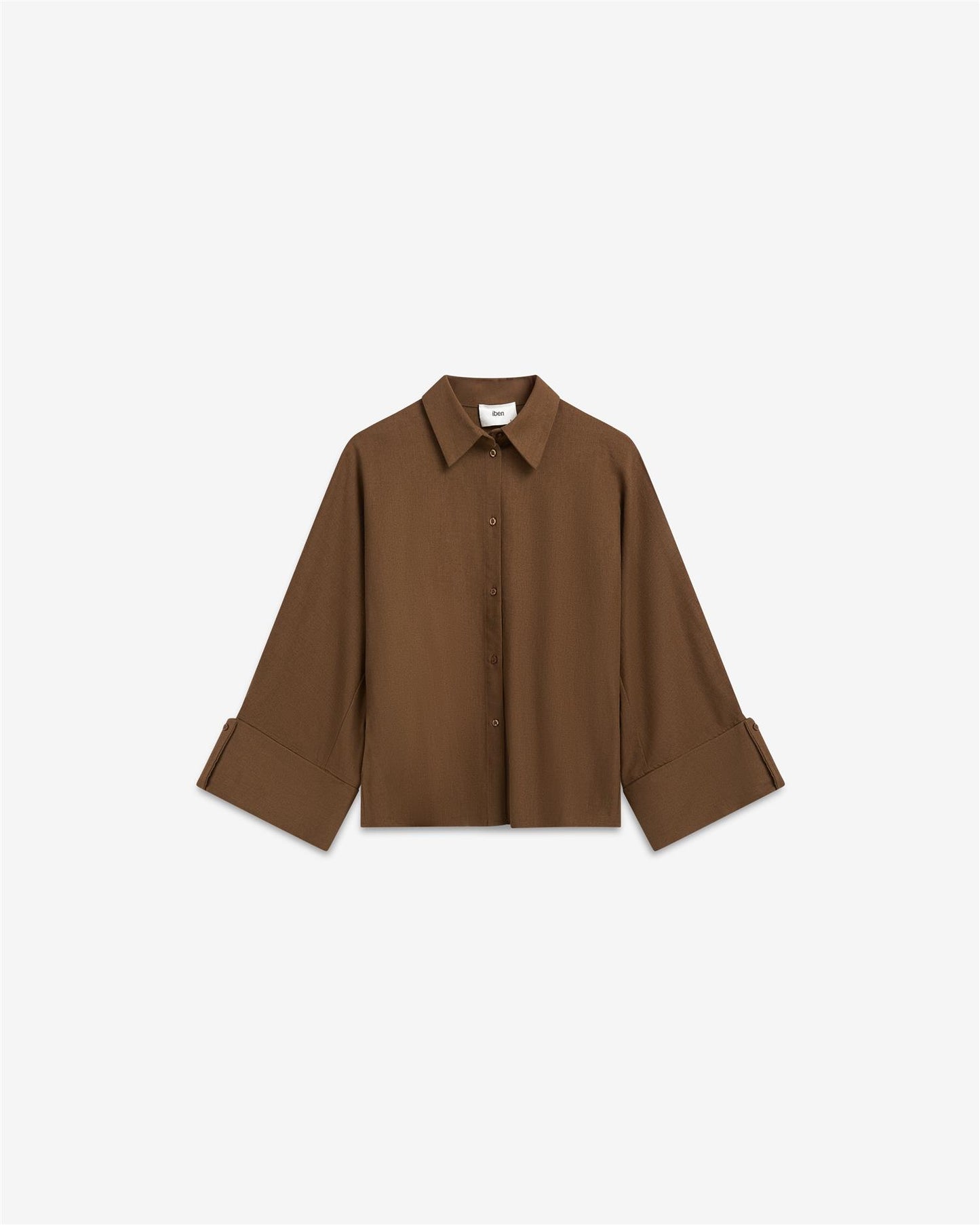 Atari Linen Shirt Chestnut Brown Bluser