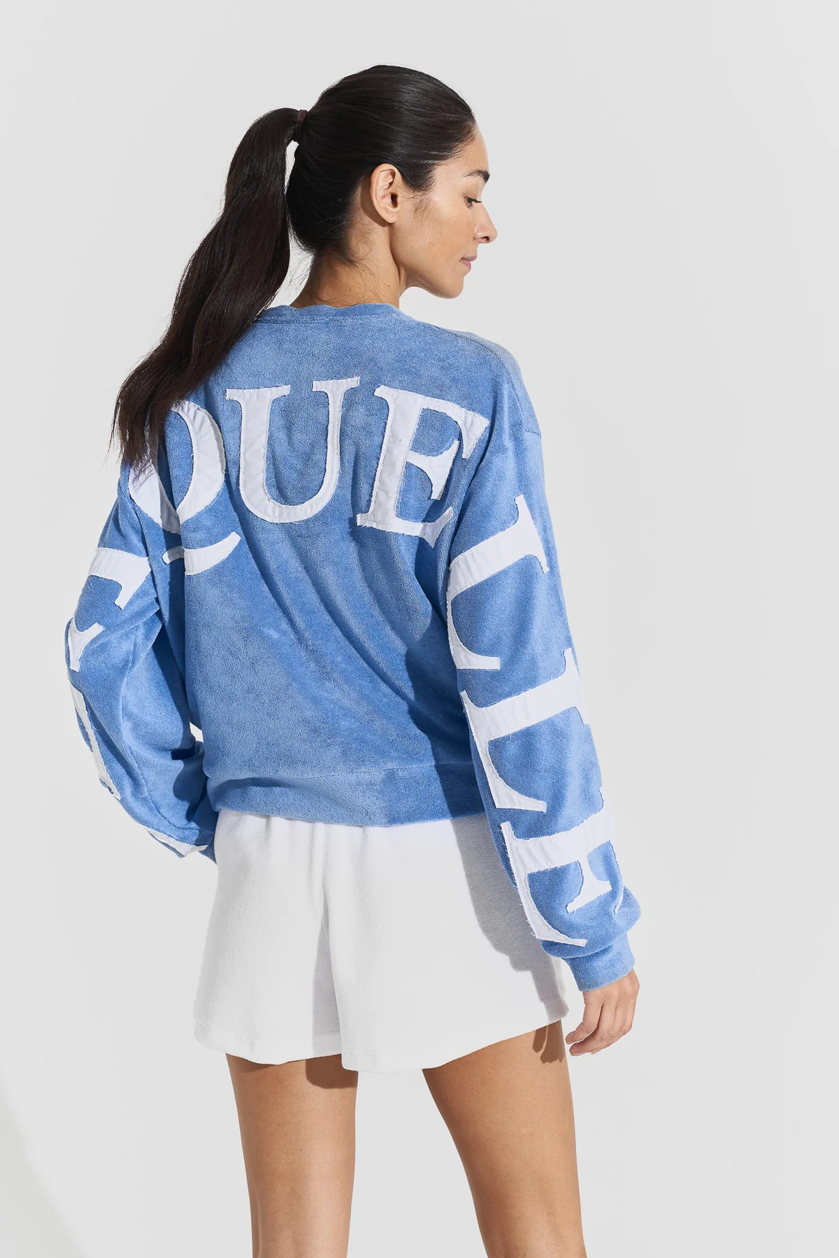 Gensere | Terry Logo Sweatshirt Sky Blue