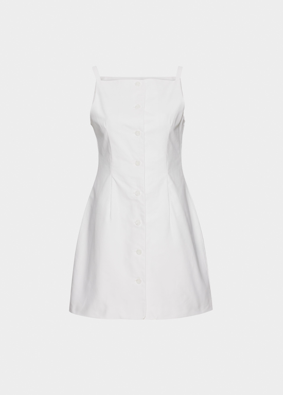 Una Cotton Dress White Kjoler