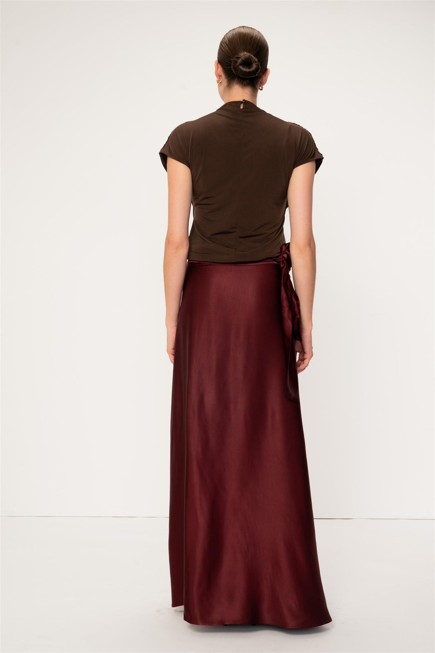 Hazel Skirt Burgundy Skjørt