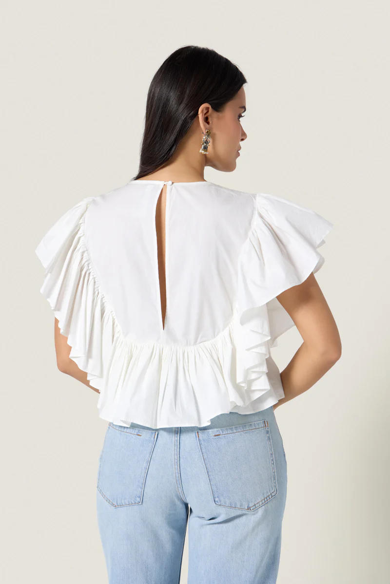Tommie Top Crispy White Bluser