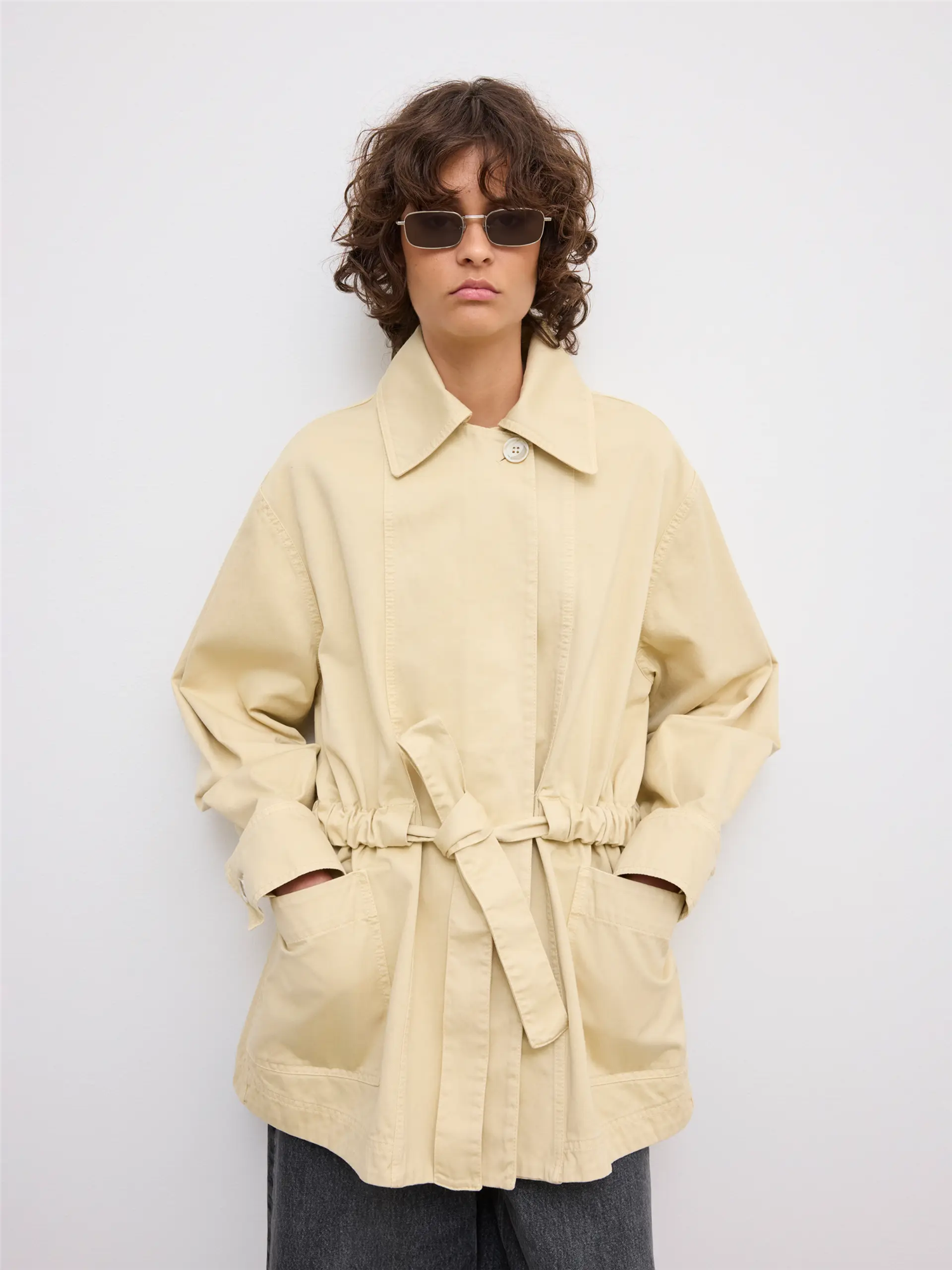 Field Cotton Jacket Almond Cream Jakker