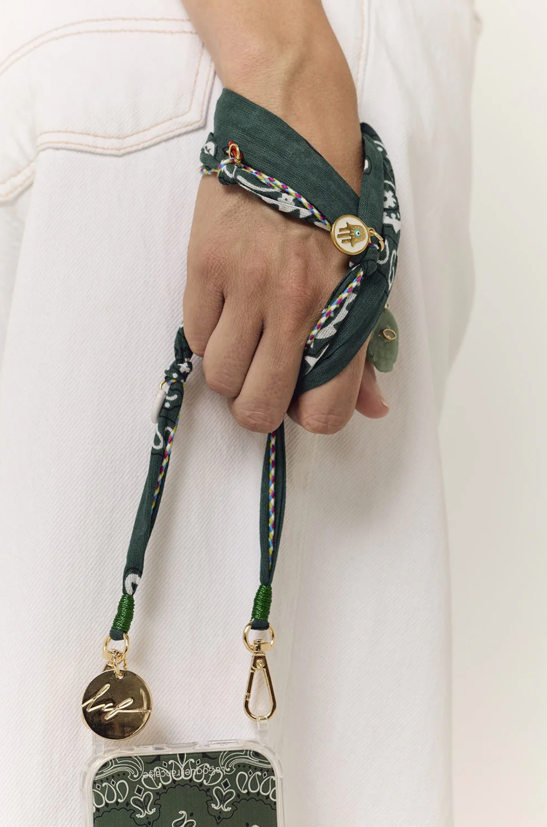 Accessories | Laia Bandana Vert Fonce Charms