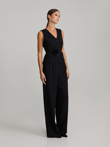 Gytta Trousers Black Bukser