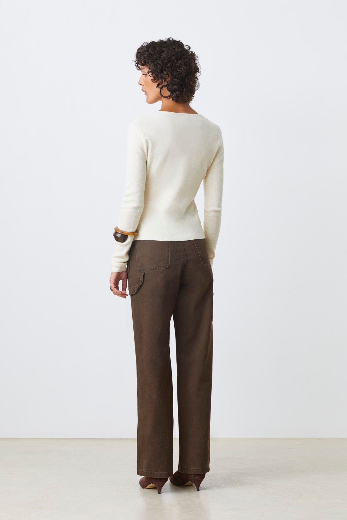 Gamira Cardigan Blanc Casse Cardigans