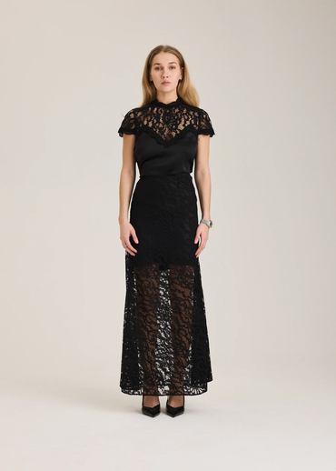 Sagerv Skirt Black Skjørt