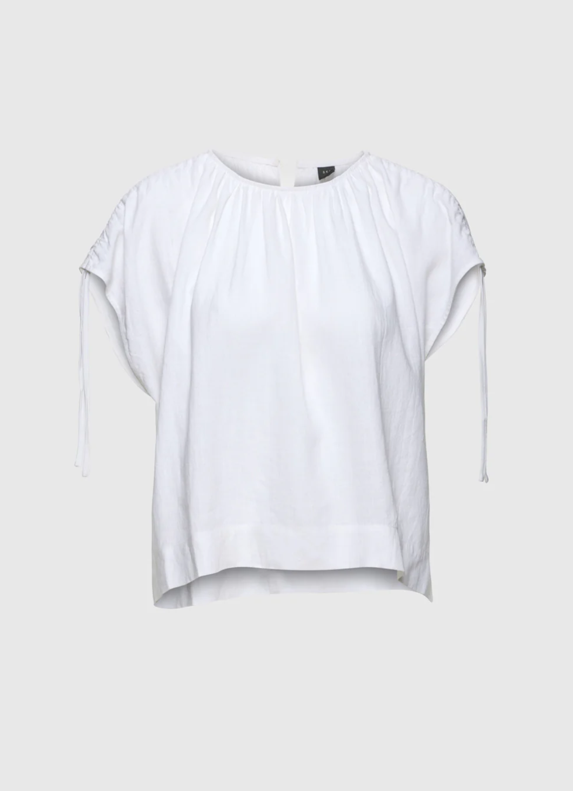 Gali Linen Top White Bluser