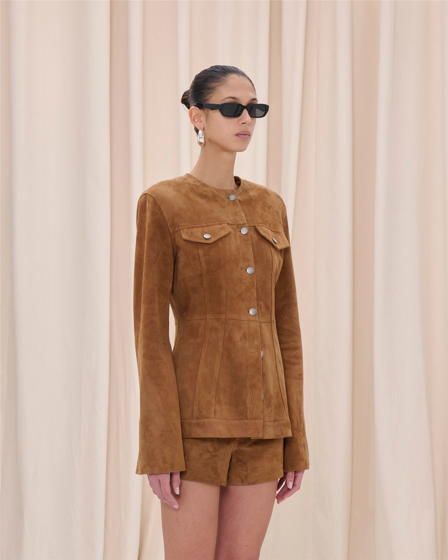 Temple Suede Jacket Chocolate Jakker