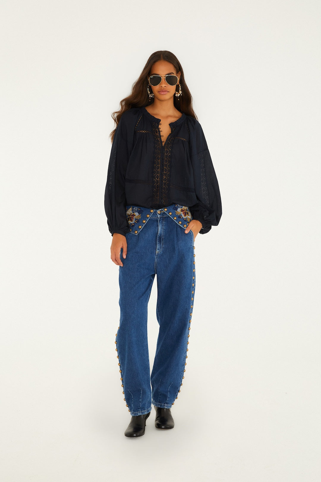 Baloon Gold And Blue Denim