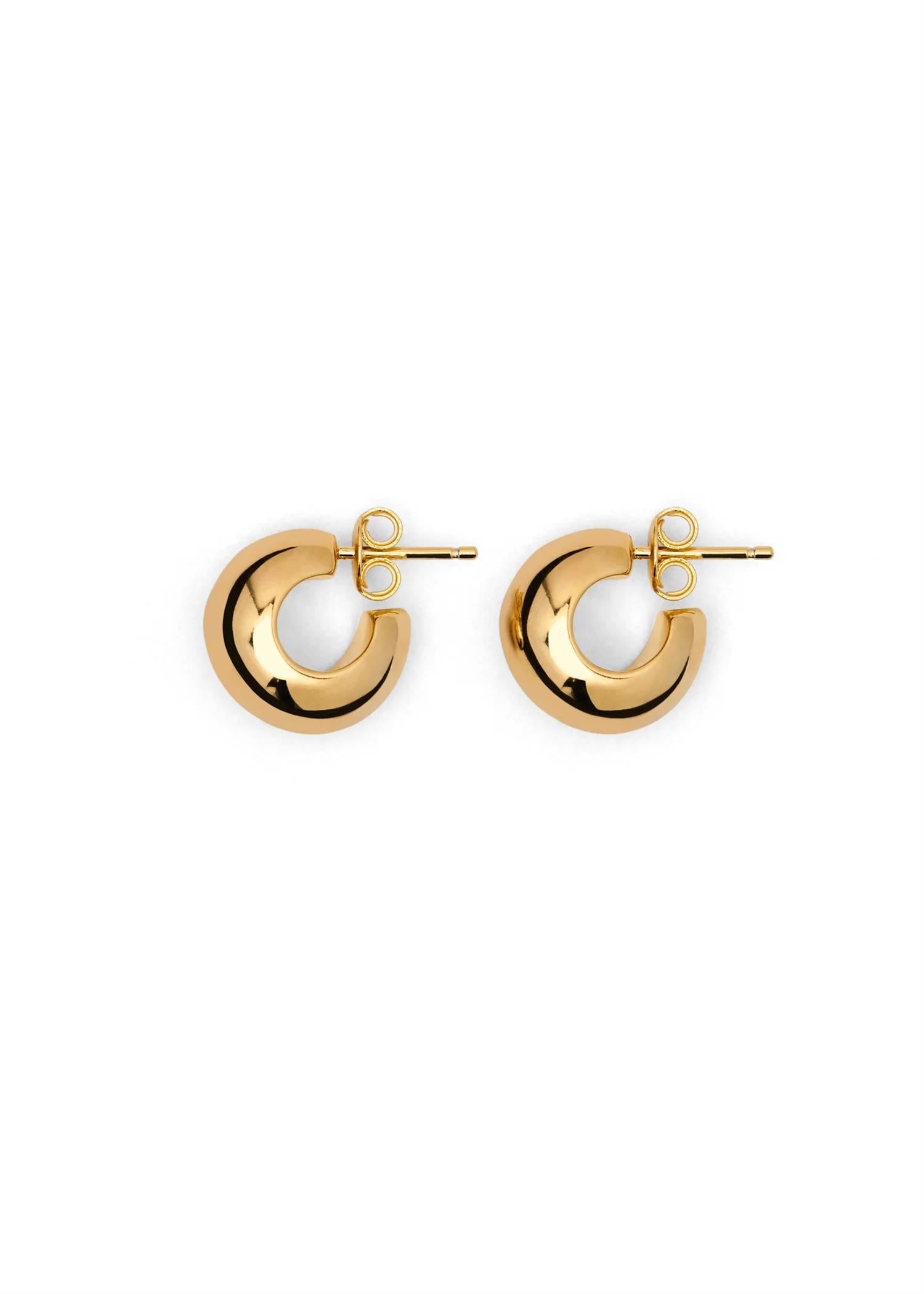 The Simone Earrings Gold Øredobber