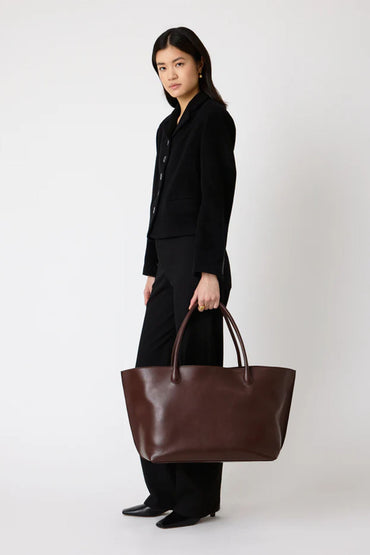 Vesker | The Eva Weekend Tote - Sepia Brown