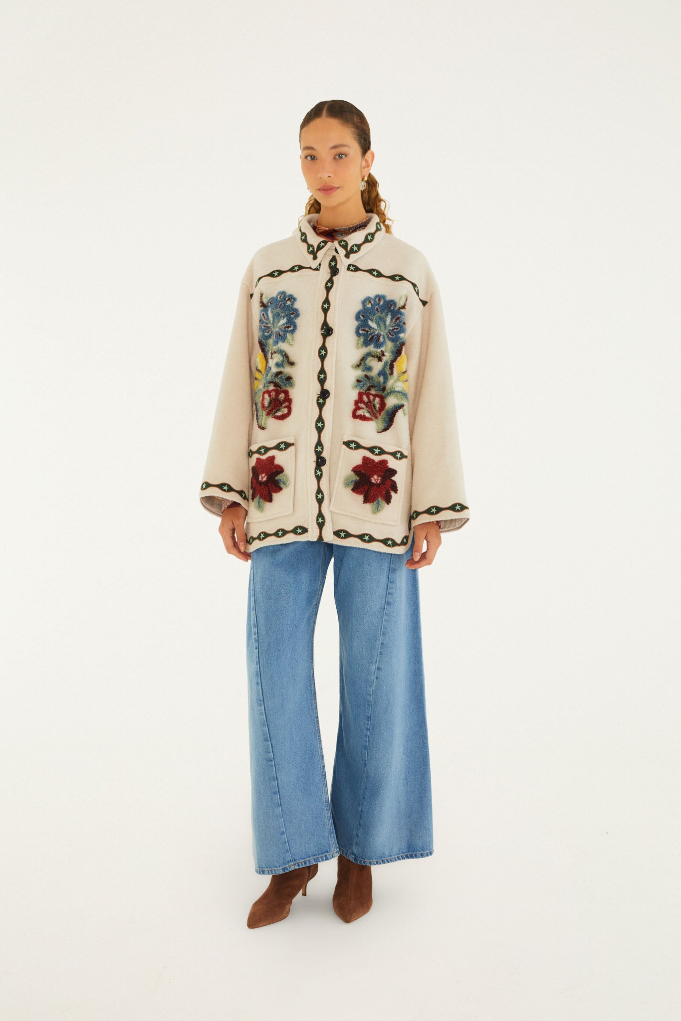 Jakker | Lunar Boho Cropped Fleece Coat