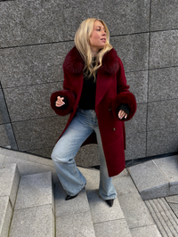 Marta Coat Burgundy Yttertøy