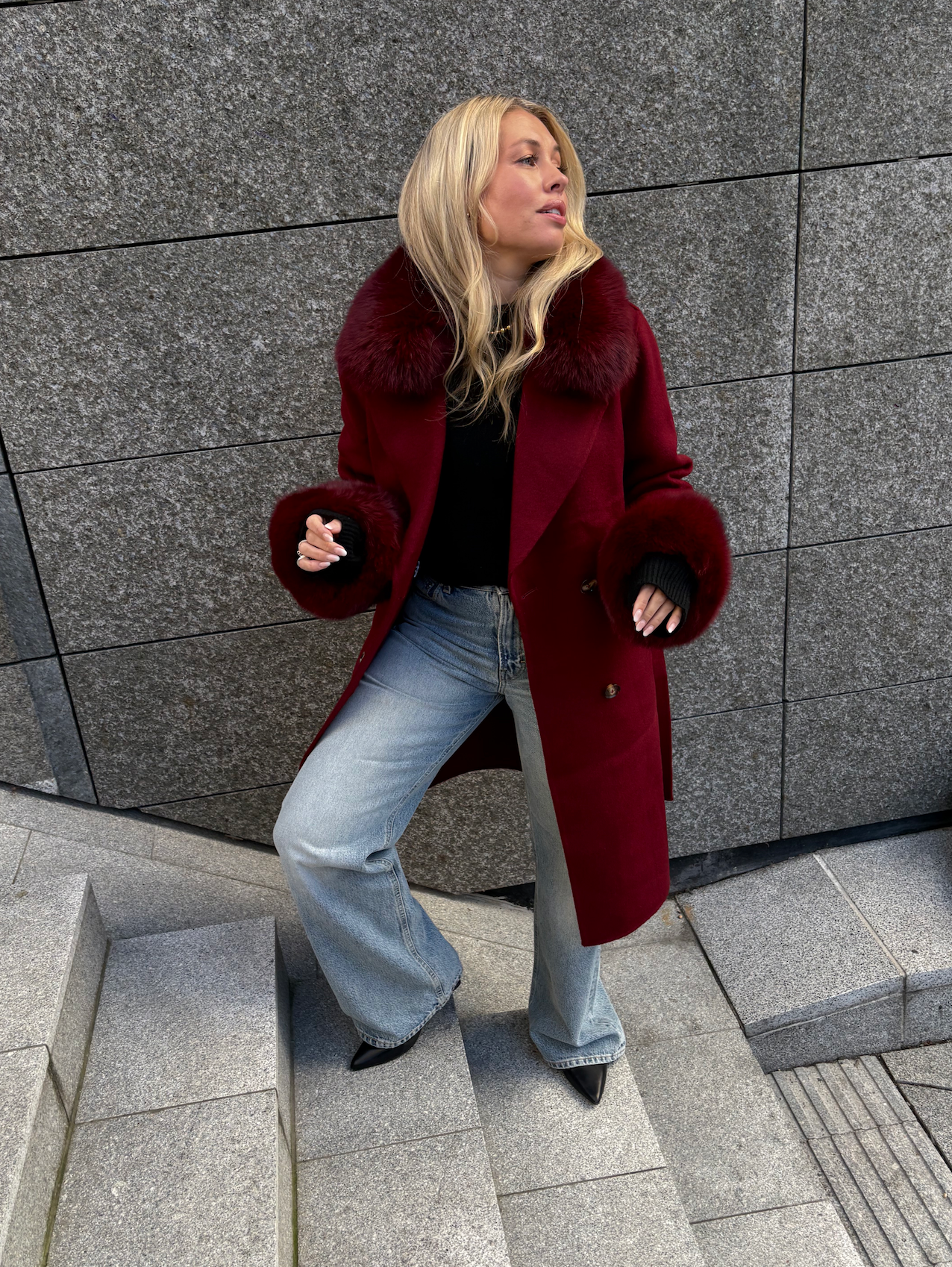 Marta Coat Burgundy Yttertøy