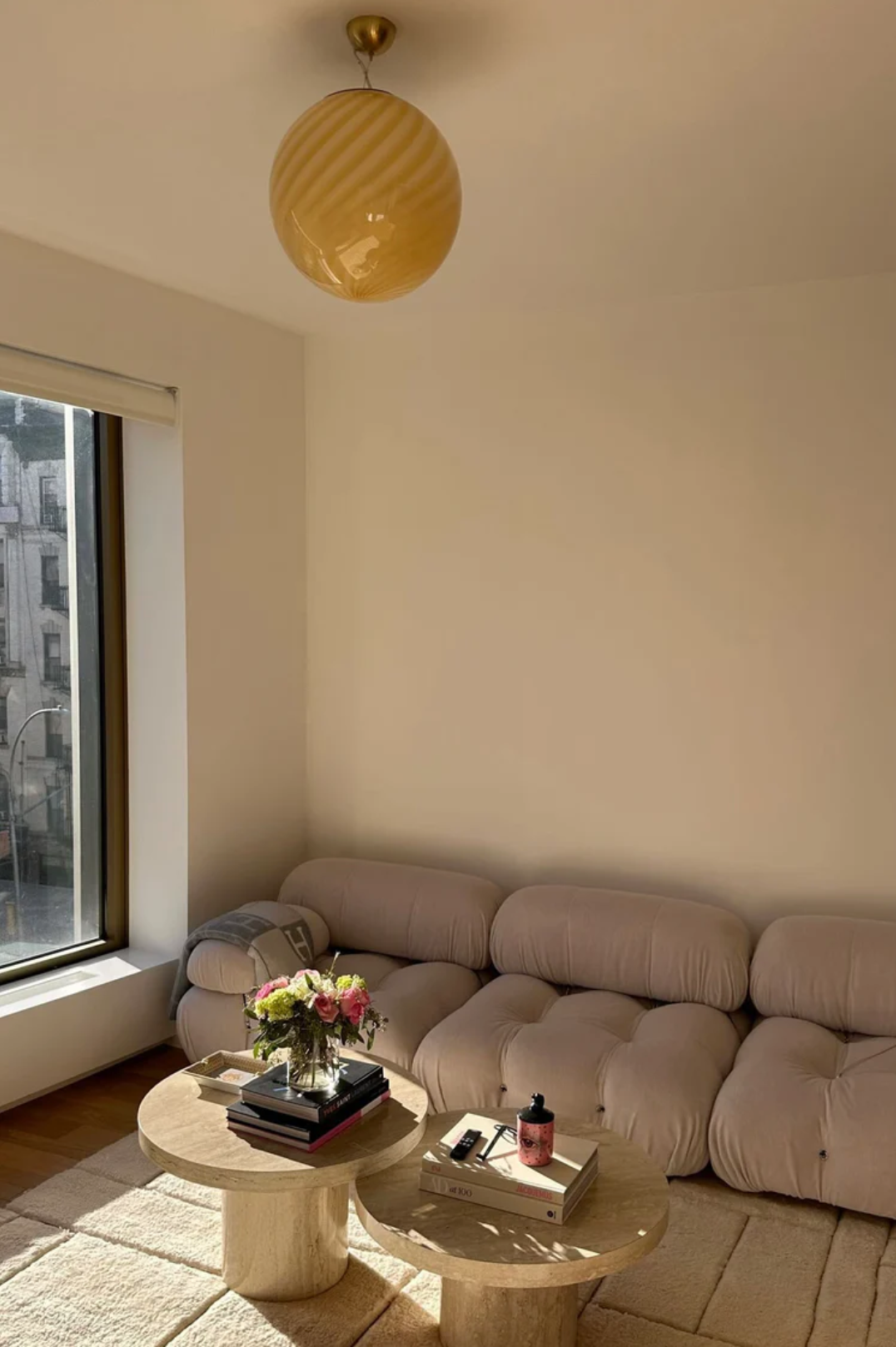 Ø40 Murano Pendel Gul Swirl Lamper