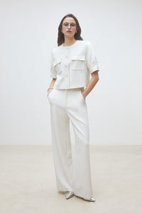 Dune Top Blanc Casse Bluser