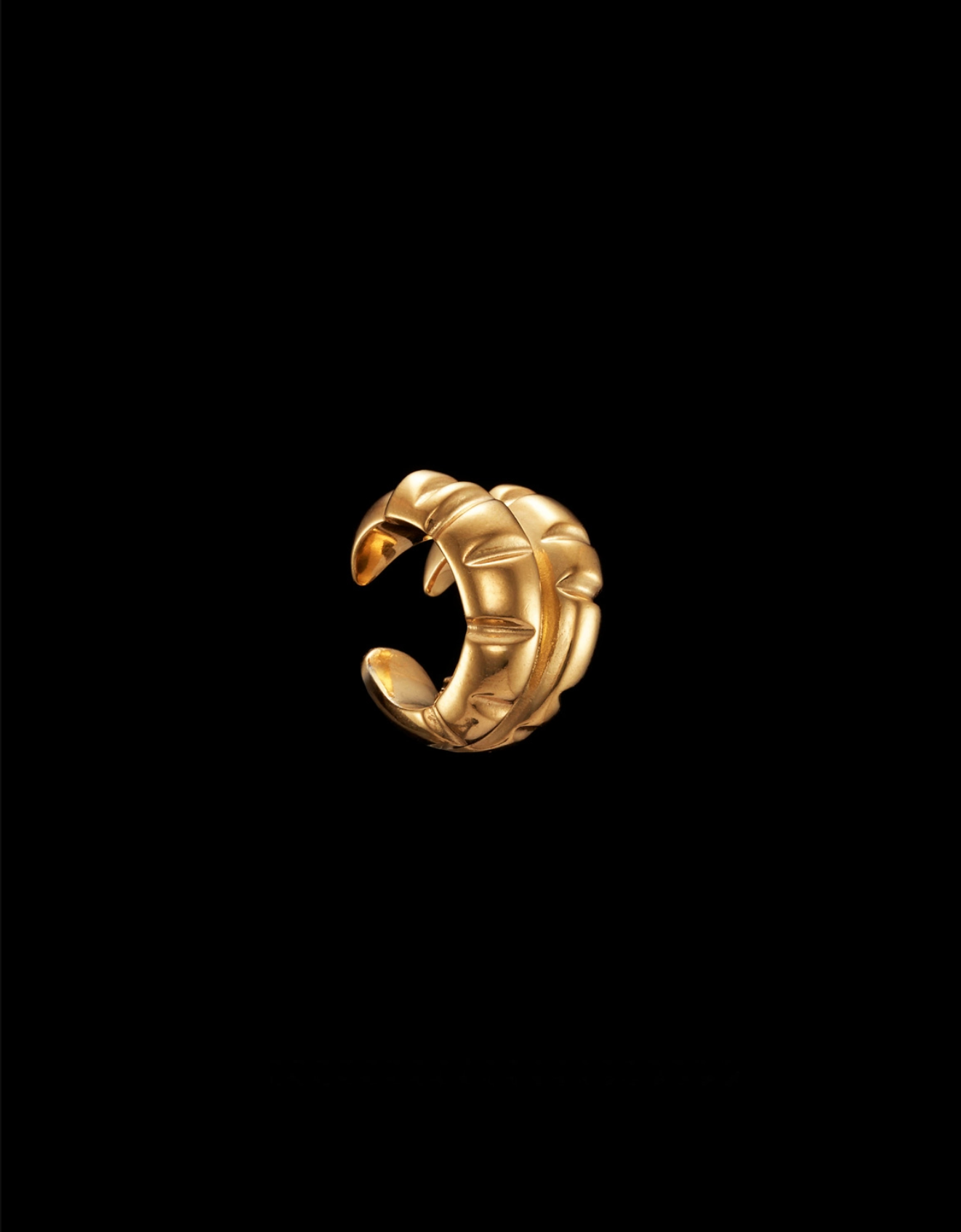 Claw Ear Cuff Gold-plated Silver Øredobber