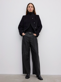 Short Curved Jacket Black Yttertøy