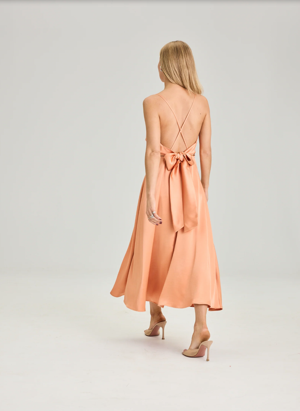 Bow Dress Burned Orange Kjoler