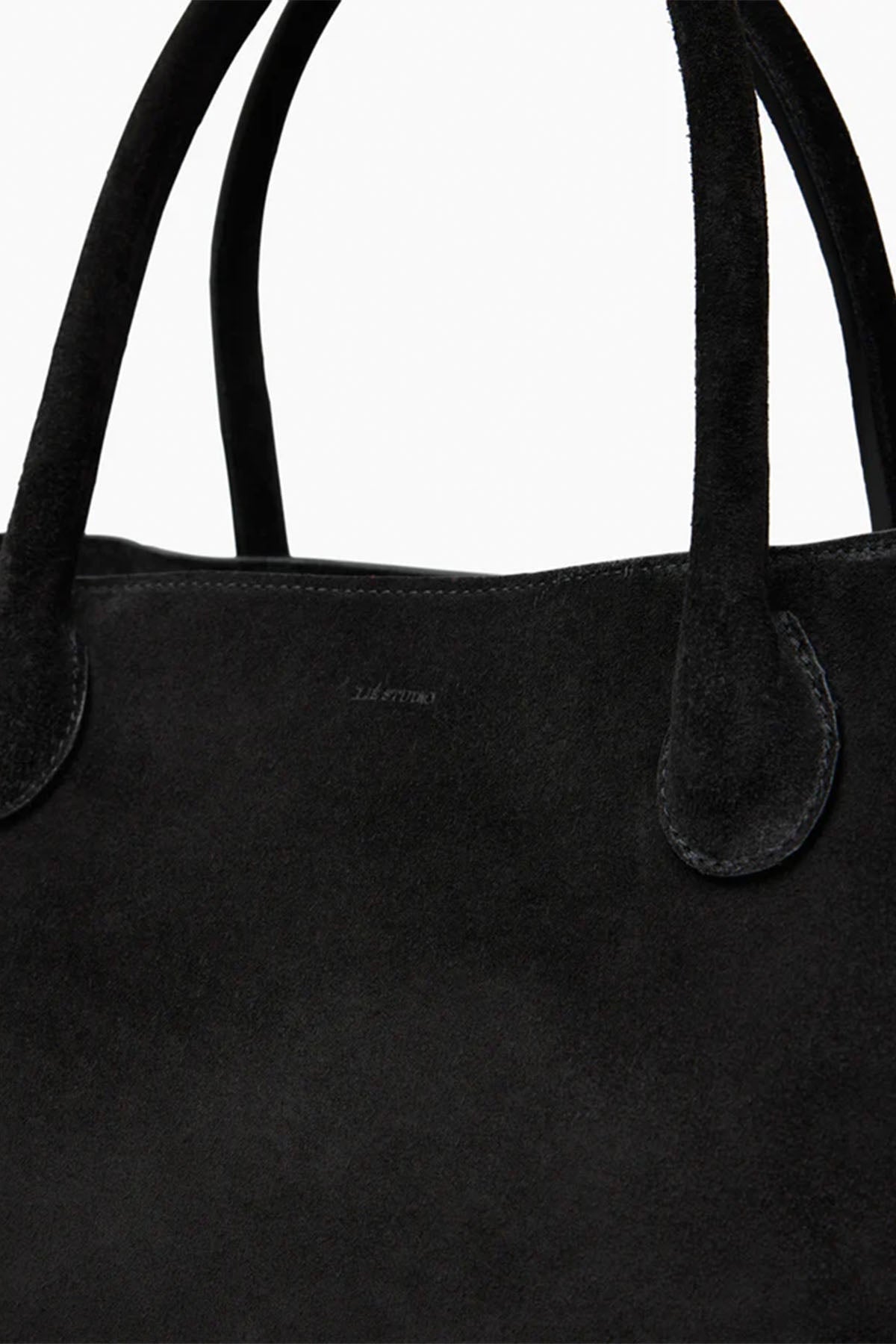 The Grace Tote - Black Suede