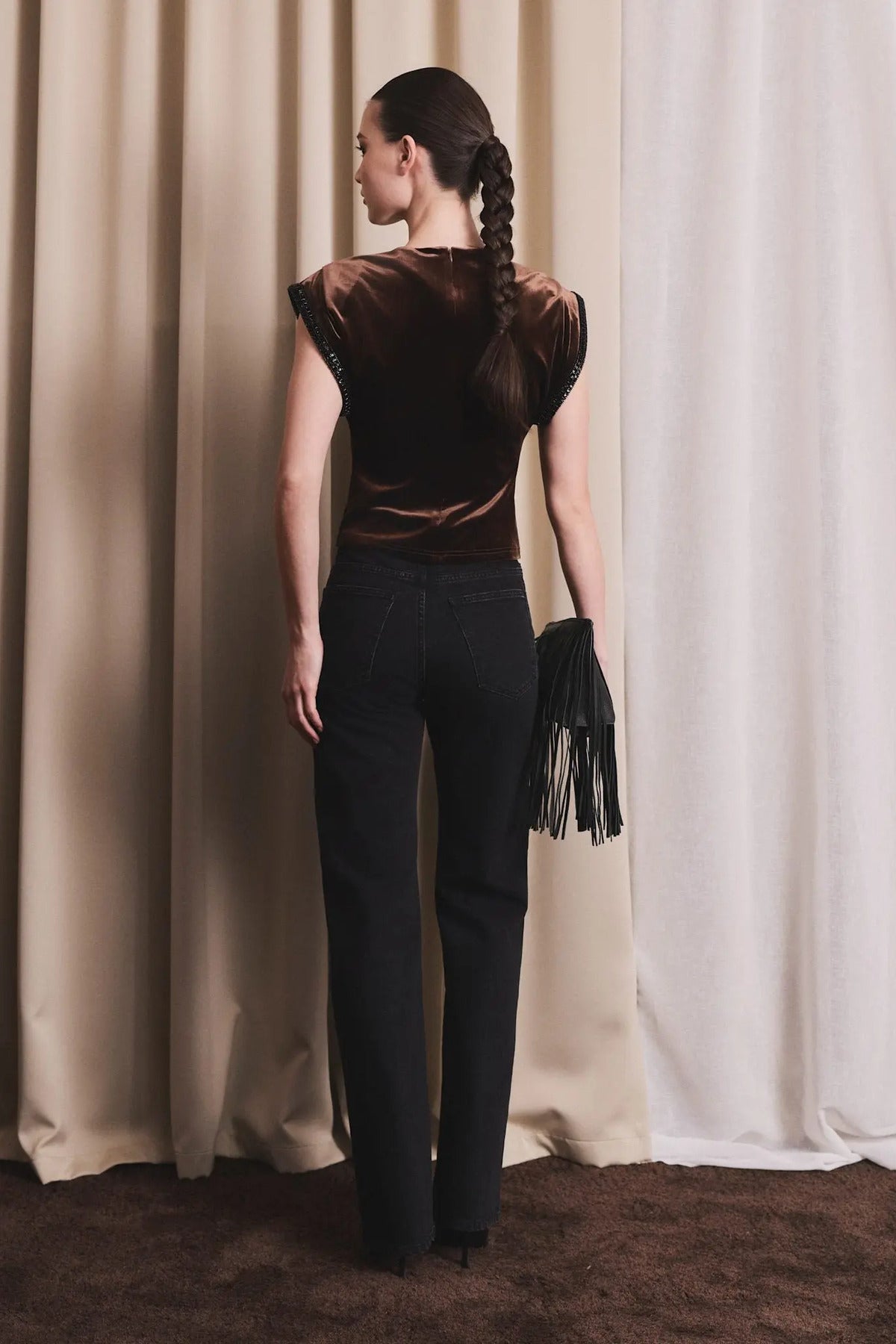 Sunset Velour Top