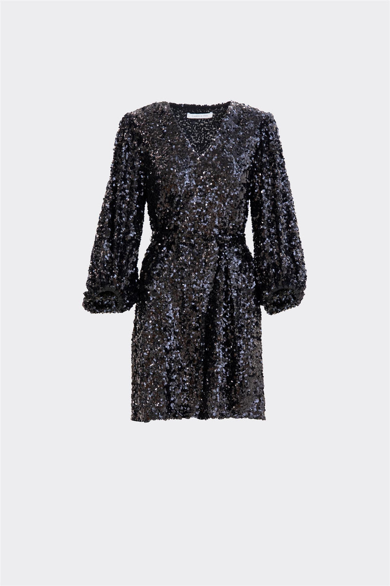 Bianca Sequin Dress Black Kjoler