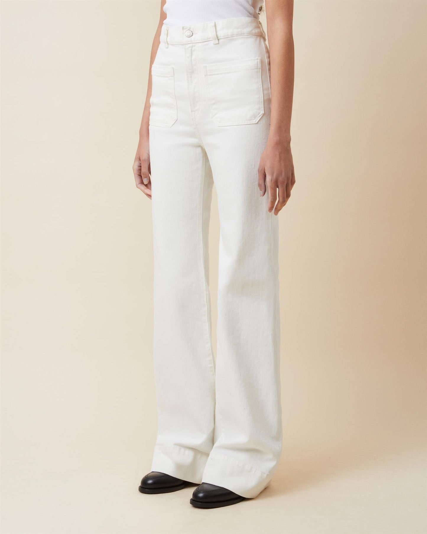 St Monica Jeans Natural White Bukser