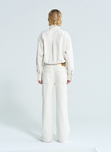 Tilda Denim Jumpsuit Ecru Rinse Jumpsuit