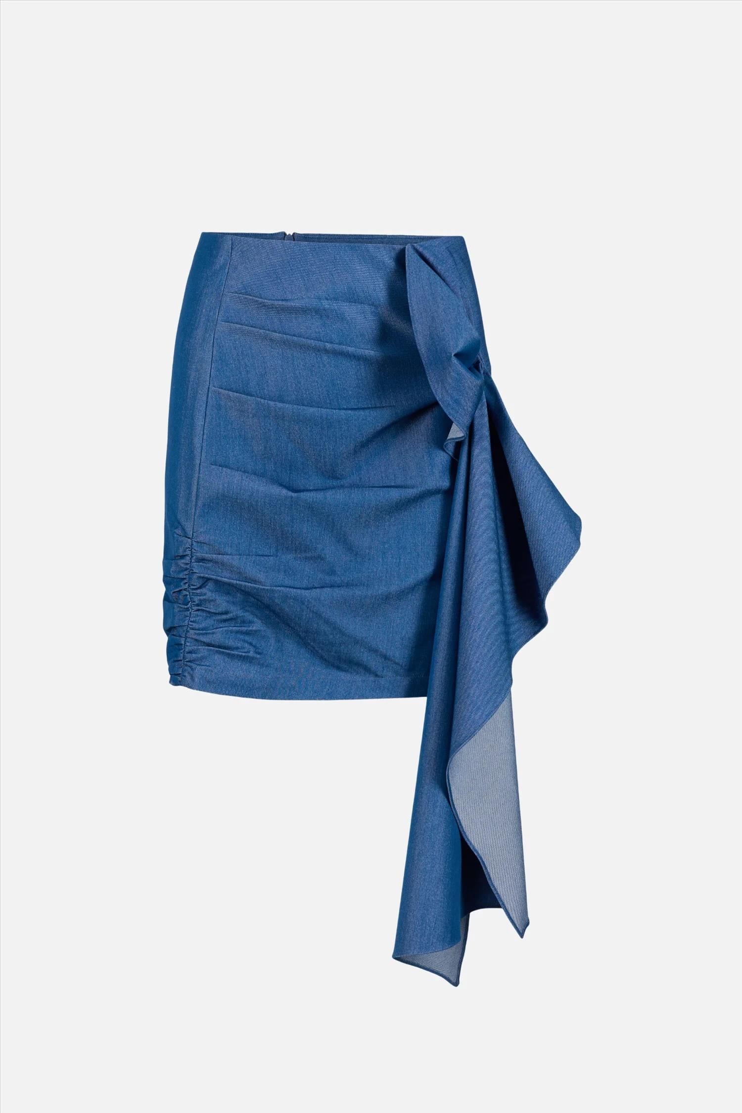 Air Chambray Skirt Blue Skjørt