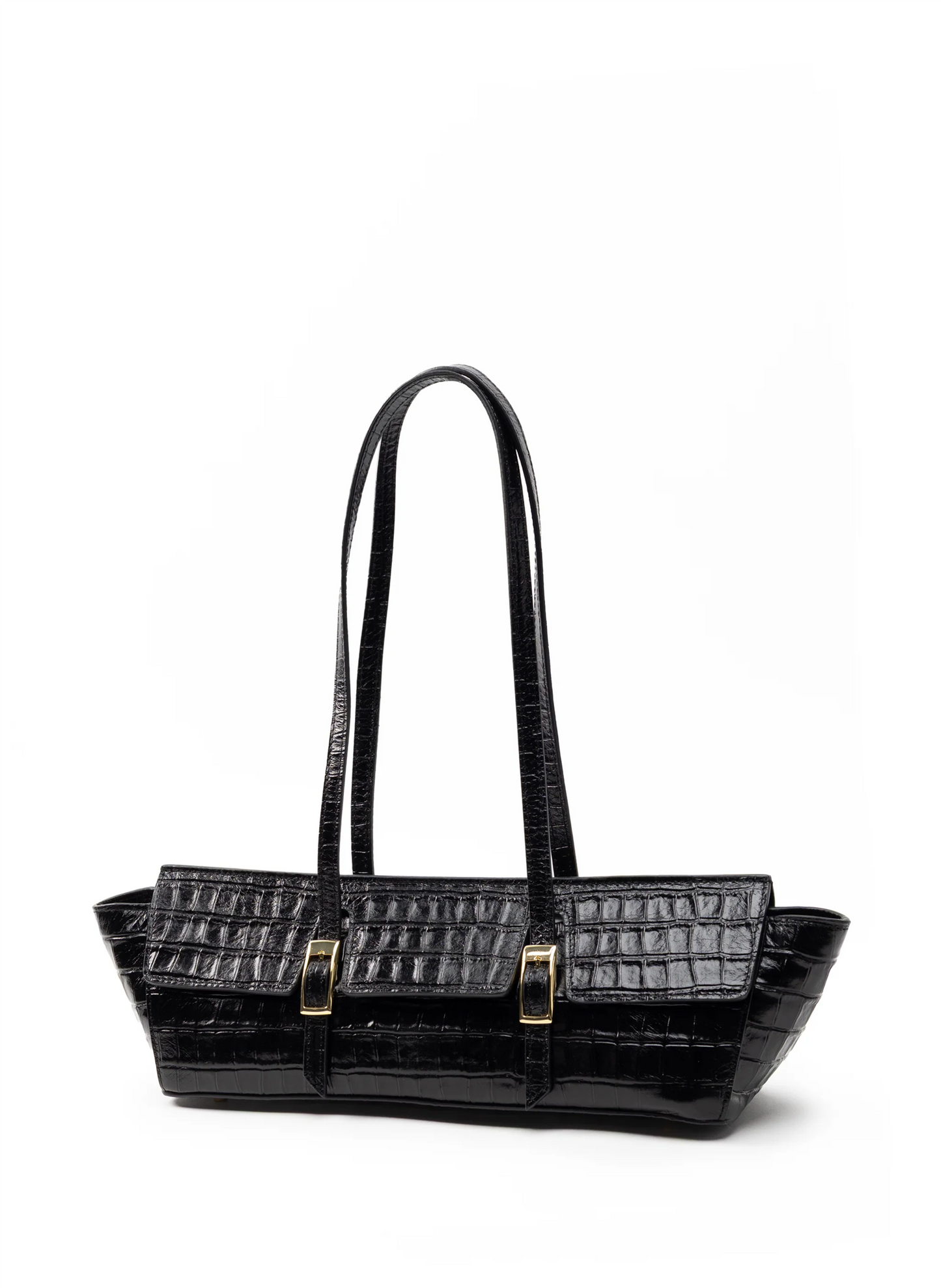 Le Bateau Croco Leather Black Vesker