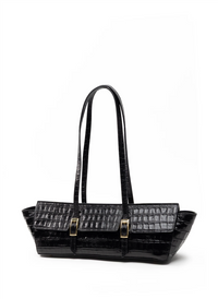 Le Bateau Croco Leather Black Vesker