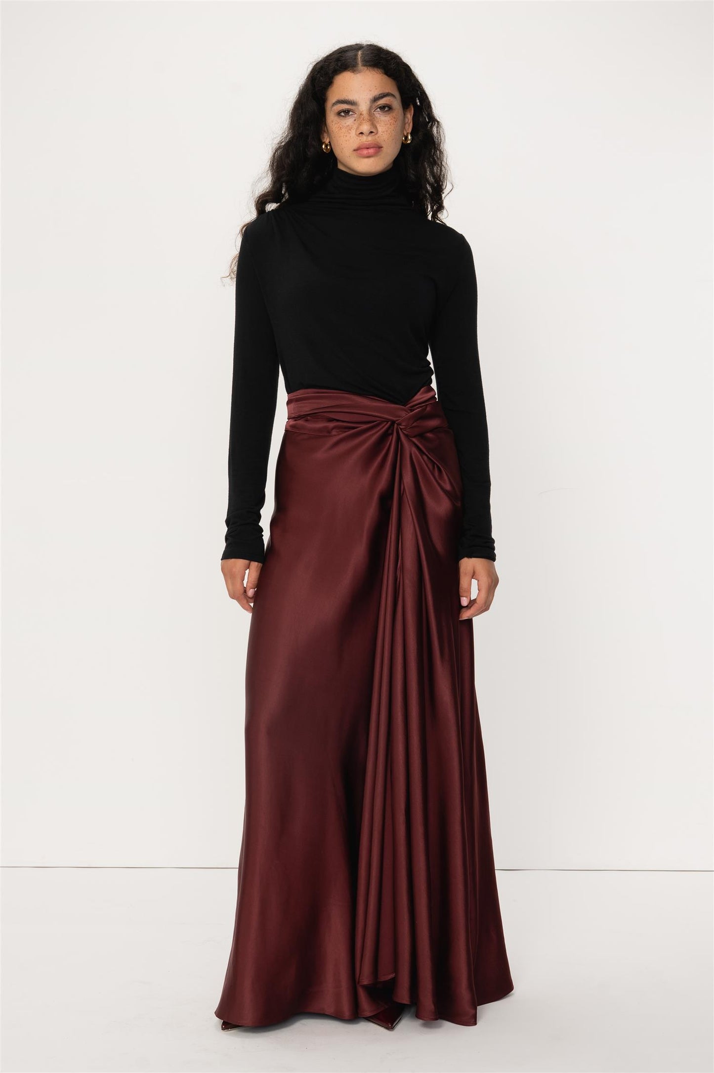 Hazel Skirt Burgundy Skjørt