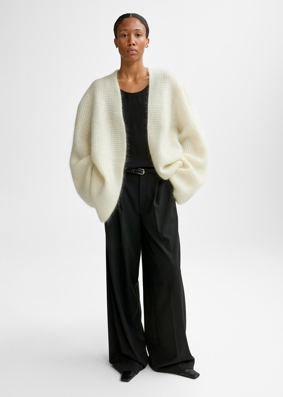 Solange Mohair Cardigan Eggshell Cardigans