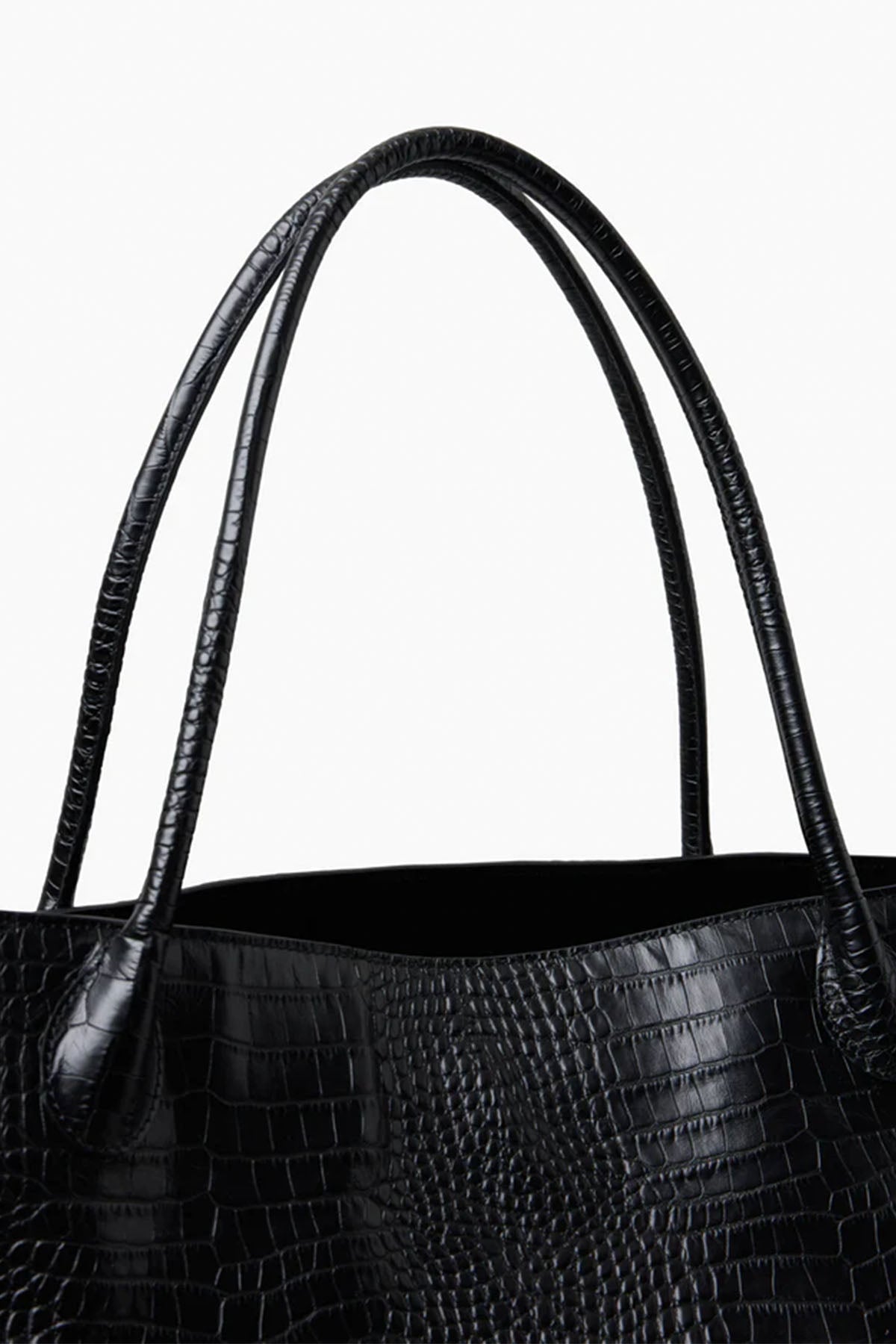 Vesker | The Eva Weekend Tote - Black Croc