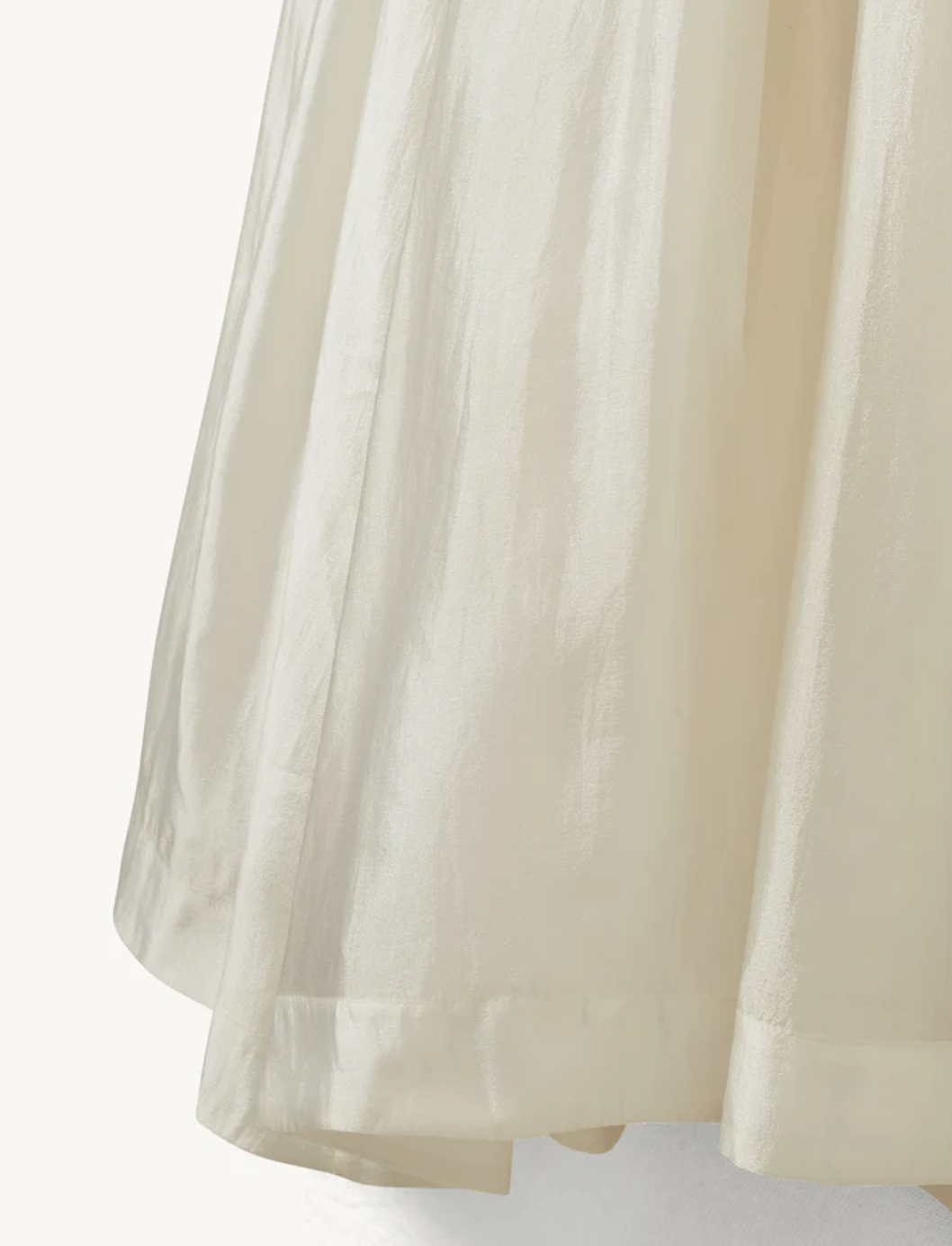 Gilian Volume Skirt Cream Skjørt