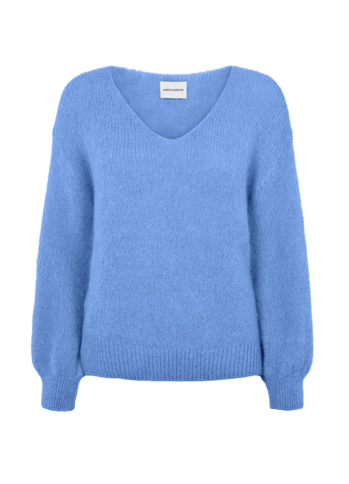 Milana LS Alpaca Pullover Skye Blue Gensere