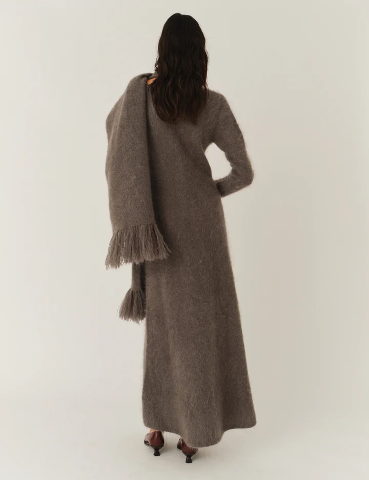 Roma Dress Grey Melange Kjoler