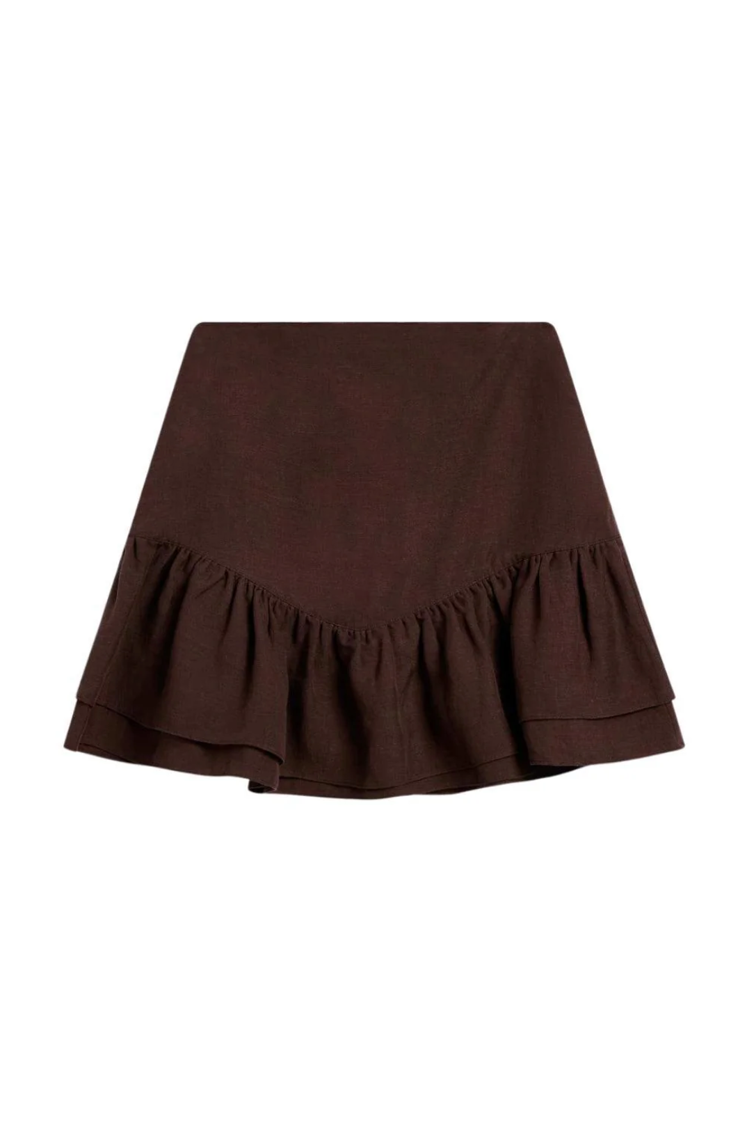 Posy Linen Skirt Cocoa Brown Skjørt