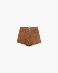 Brit Suede Shorts Chocolate Shorts